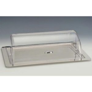 Zicco ZCP-770 Polikarbon Rolltop Kapaklı Çelik Tepsili Muhafaza Kabı, GN 1/1, 62x42 cm