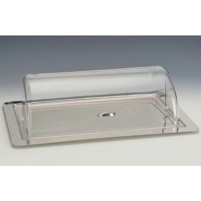 Zicco ZCP-770 Polikarbon Rolltop Kapaklı Çelik Tepsili Muhafaza Kabı, GN 1/1, 62x42 cm