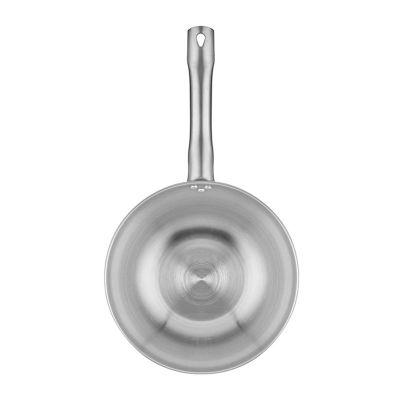 Altınbaşak İndüksiyon Çelik Wok Tava, 26 cm, Gümüş Saplı - Görsel 3