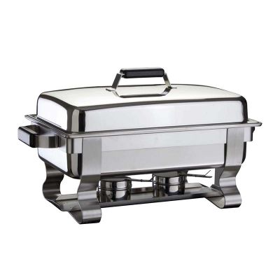 Öztiryakiler Ayaklı Chafing Dish, GN 1/1, 35x64 cm, Jel Yakıtlı