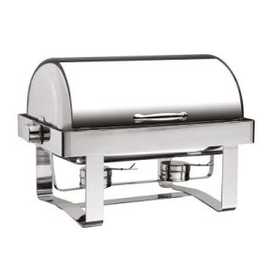 Öztiryakiler Chafing Dish Kap, 180 Derece Açılır, Düz Ayak, Jel Yakıtlı