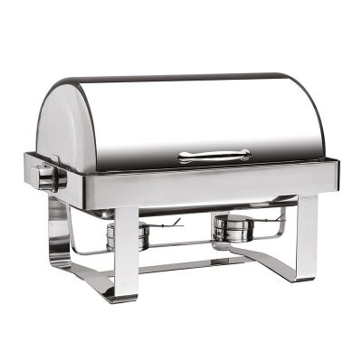 Öztiryakiler Chafing Dish Kap, 180 Derece Açılır, Düz Ayak, Jel Yakıtlı