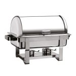 Öztiryakiler GN 1/1 Rolltop Kapaklı Was Ayaklı Chafing Dish, Jel Yakıtlı