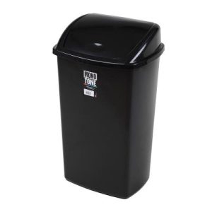 Bora Plastik Click Çöp Kovası, No: 6, 50 L, Siyah