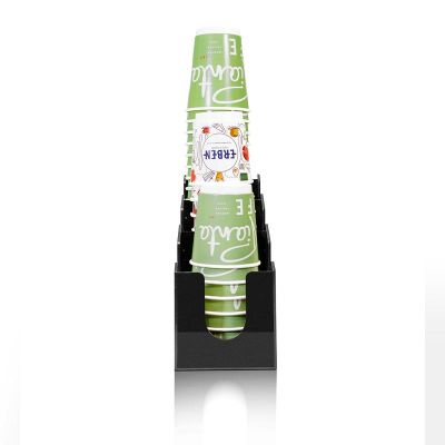 Coffeetech Bardaklık ve Kapaklık Standı, Pleksi, 106x314x200 mm - Görsel 2