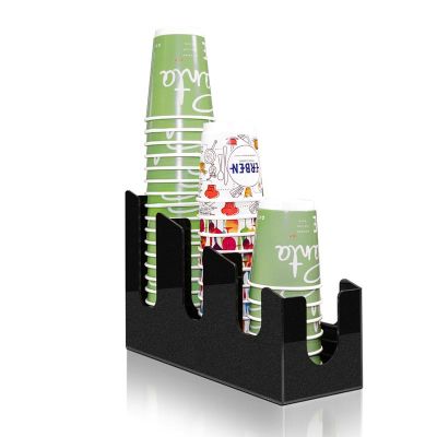 Coffeetech Bardaklık ve Kapaklık Standı, Pleksi, 106x314x200 mm - Görsel 3