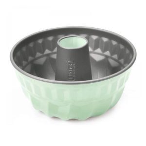 Kaiser Colour Borulu Kek Kalıbı, 22 cm, Yeşil