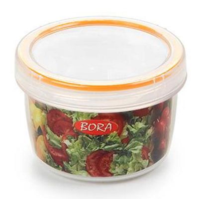 Bora Plastik Saklama Kabı, Contalı, Vidalı, 250 ml, No: 1, 0.25 L