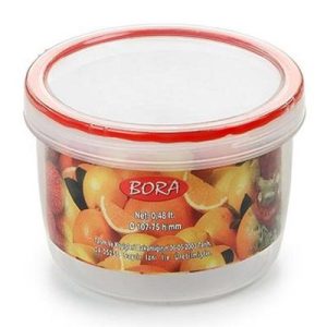 Bora Plastik Saklama Kabı, Contalı, Vidalı, 480 ml, No: 4, 0.48 L