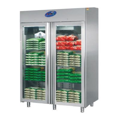 CSA CS-DBN 1400-M-C Dik Tip Monoblok Buzdolabı, 2 Cam Kapılı, 1400 L