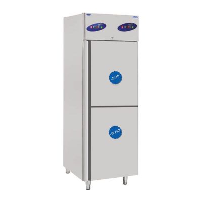 CSA CS-DBNLK-702 Dik Tip Buzdolabı & Derin Dondurucu, 2 Kapılı, 700 L