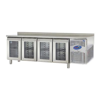 CSA CS-TEK 4-700-C Tezgah Tipi Buzdolabı, 4 Cam Kapılı, 632 L