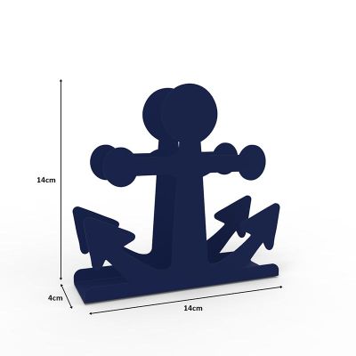 Decorelax Çapa Temalı Metal Peçetelik, Mavi - Görsel 2