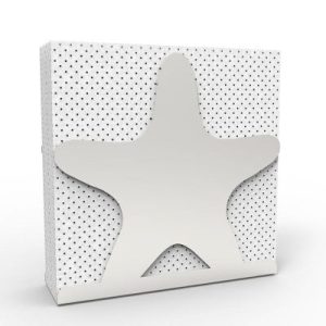 Decorelax Deniz Yıldızı Temalı Metal Peçetelik, Gri