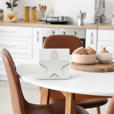 Decorelax Deniz Yıldızı Temalı Metal Peçetelik, Gri - Görsel 4