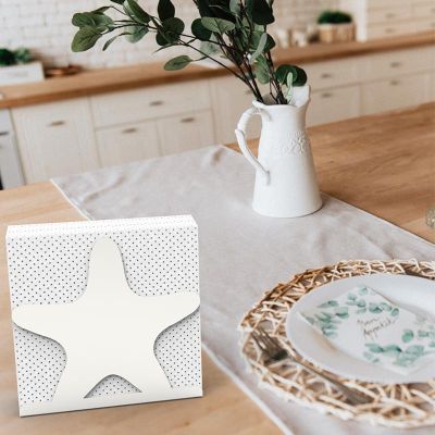 Decorelax Deniz Yıldızı Temalı Metal Peçetelik, Gri - Görsel 7