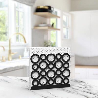 Decorelax Halka Peçetelik, Siyah - Görsel 3