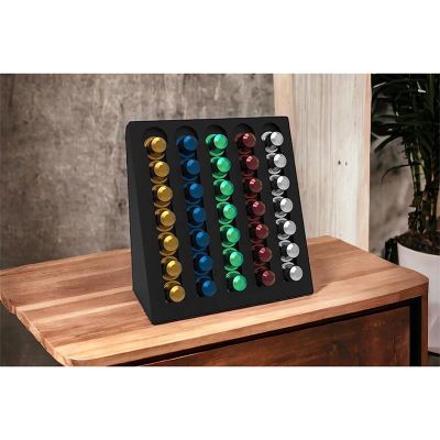 Decorelax Model-2 Kapsül Kahve Organizer Stand, Siyah - Görsel 5