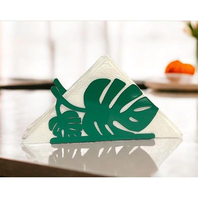 Decorelax Palmiye Yaprağı Temalı Peçetelik, Yeşil - Görsel 3