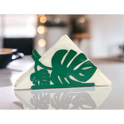 Decorelax Palmiye Yaprağı Temalı Peçetelik, Yeşil - Görsel 4