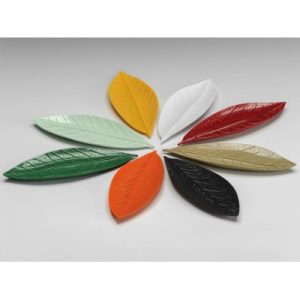 Zicco K-2500 Defne Model Melamin Mini Teşhir Tabağı, 13x36 cm, Beyaz