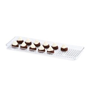 Zicco ZCP-460 Polikarbon Çikolata Teşhir Tepsisi, 10x30 cm