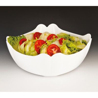 Zicco ZCP-335 Polikarbon Derin Teşhir Kasesi, 31x31 cm, Beyaz