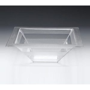 Zicco ZCP-471 Polikarbon Teşhir Kasesi, 44.5x44.5x15.5 cm, Şeffaf