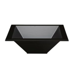 Zicco ZCP-471 Polikarbon Teşhir Kasesi, 44.5x44.5x15.5 cm, Siyah