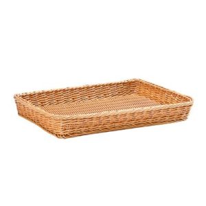 Zicco JQ-4206 Dikdörtgen Plastik Ekmek Sepeti, 40x29x5 cm