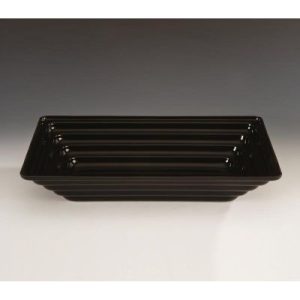 Zicco ZCP-426 Akrilik Teşhir Kasesi, 43.5x28.5 cm, Siyah