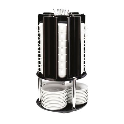 Zicco ZCP-362 Polikarbon Döner Fincan Tabak Kaşık Standı, 30x55 cm