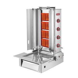 SilverInox 2166-A4 Alttan Motorlu Döner Ocağı, 4 Radyanlı, Doğalgazlı