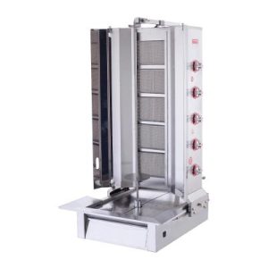SilverInox 2167-A5 Alttan Motorlu Döner Ocağı, 5 Radyanlı, Doğalgazlı