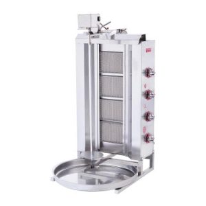 SilverInox 2166-U4L Üstten Motorlu Döner Ocağı, 4 Radyanlı, LPG'li