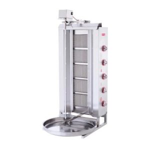 SilverInox 2167-U5L Üstten Motorlu Döner Ocağı, 5 Radyanlı, LPG'li