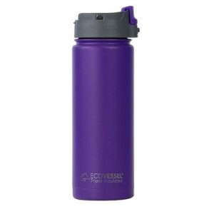 Ecovessel Perk Termos, Paslanmaz Çelik, 20 oz, 600 ml, Mor