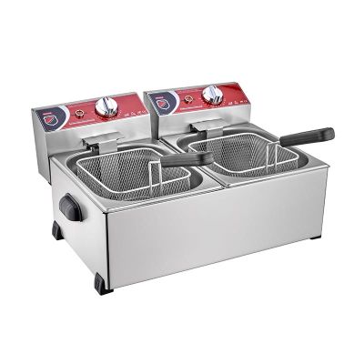 SilverInox 2143 Fritöz, 5+5 L, Elektrikli - Görsel 2