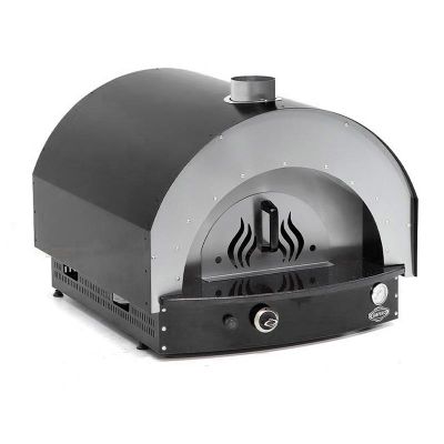 Empero PLF.PLS.D5.W.B Ev Tipi Taş Tabanlı 25 cm x 4 Pizza Kapasiteli Pizza ve Pide Fırını, Odunlu, Siyah - Görsel 2