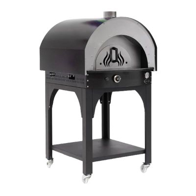 Empero PLF.PLS.D5.W.B Ev Tipi Taş Tabanlı 25 cm x 4 Pizza Kapasiteli Pizza ve Pide Fırını, Odunlu, Siyah - Görsel 4