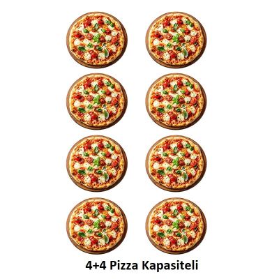 Empero EMP.4.4G 25 cm x 4+4 Pizza Kapasiteli Çift Katlı Pizza Fırını, Doğalgazlı - Görsel 2