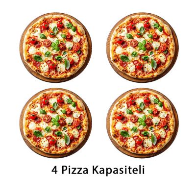 Empero EMP.4G 30 cm x 4 Pizza Kapasiteli Tek Katlı Pizza Fırını, Gazlı - Görsel 2