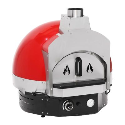 Empero SPO.H-60 Ev Tipi Taş Tabanlı Pizza Fırını, Odunlu, Kırmızı - Görsel 2