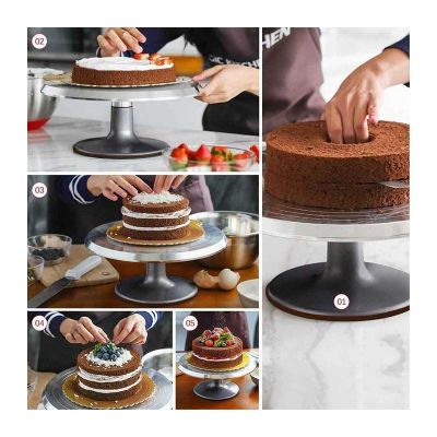 Epinox PHS-30 Ayaklı Pasta Sıvama Standı, 30 cm - Görsel 3