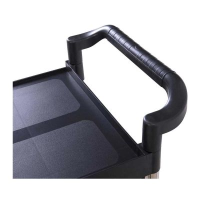Epinox SAS-1 Plastik Servis Arabası, 103x50x96 cm, Siyah - Görsel 2
