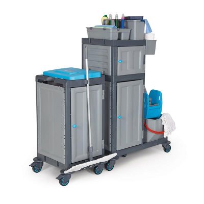 Fantom Procart 322SP Dolaplı Pres Kovalı Temizlik Arabası, Çekmeceli - Görsel 3