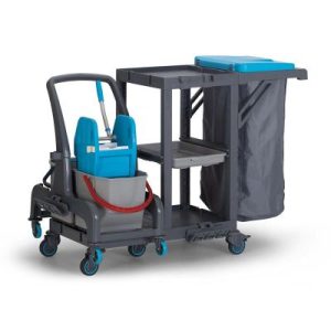 Fantom Procart 73101 Ayrılabilr Aksesuar Takımlı Temizlik Arabası, Çöp Bölmeli