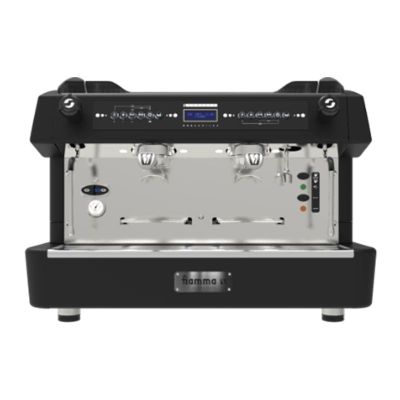 Fiamma Compass 2 Double Boiler Tall Cup Espresso Kahve Makinesi, Turbo Steam, 2 Gruplu, Siyah