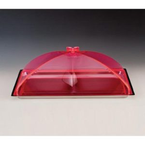 Zicco ZCP-392 Çelik Altlı Akrilik Kapaklı Muhafaza Kabı, 40x29 cm, Pembe