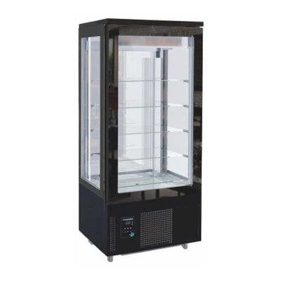 Frenox DN4-SY Dik Tip Pasta Teşhir Dolabı, 400 L, Siyah - Görsel 2